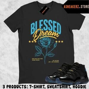 Shirt To Match Aj 11 Gamma Blue Matching Tee Blessed Dream T-Shirt